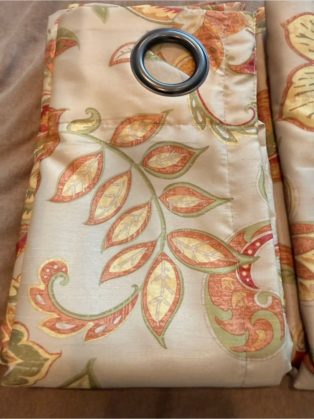 Pier 1 Floral/Paisley Grommet Curtain Panels (4 available - $25 each)